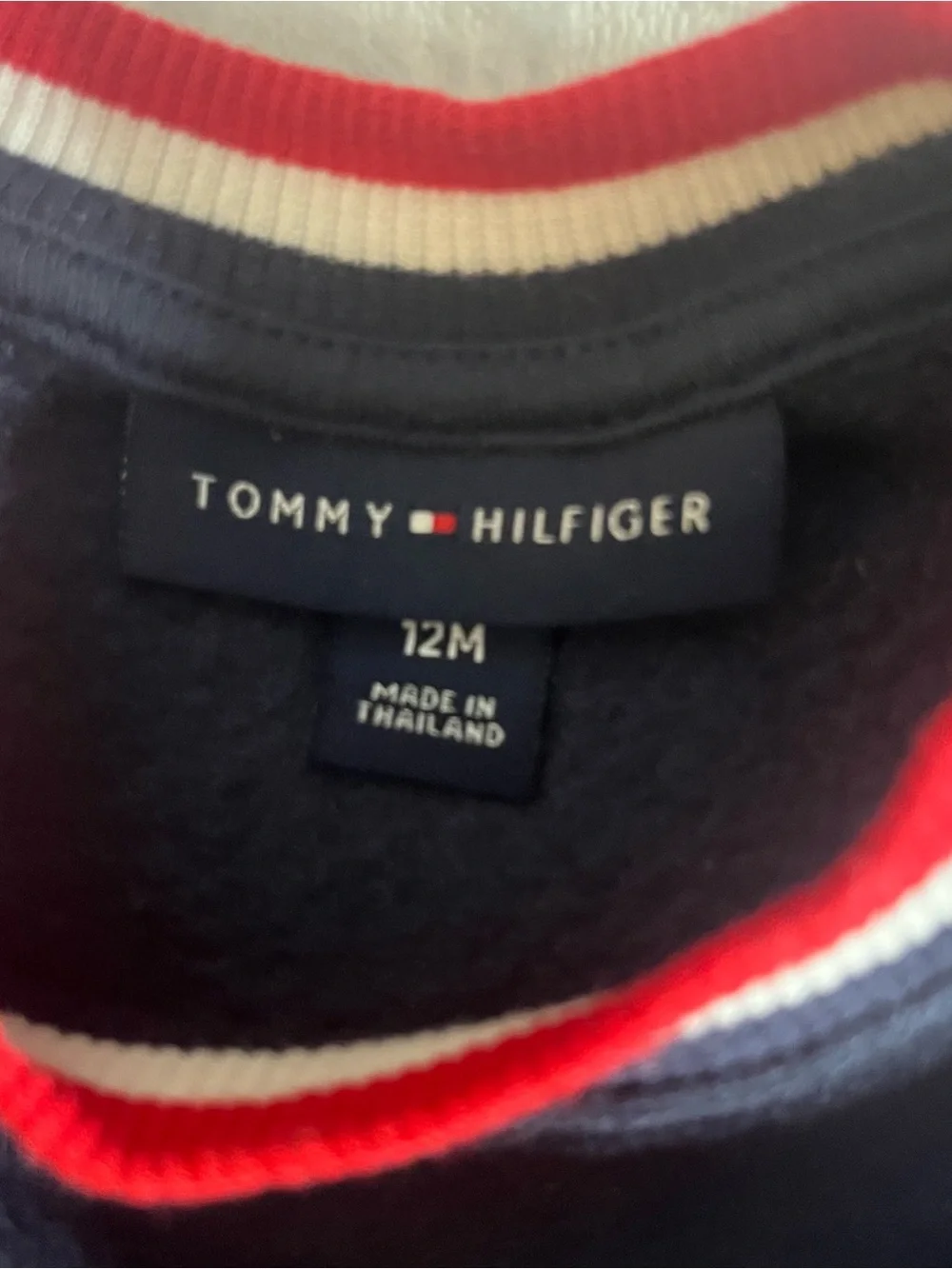 Tommy Hilfiger Navy Kids Sweatshirt & Jogger Set Sz 12‎ M